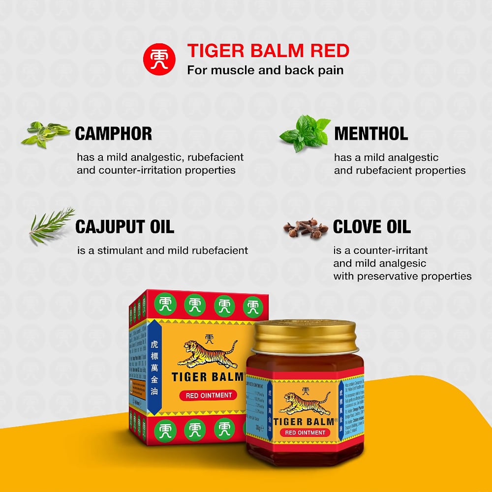 Tiger Balm red 9 g / 21 g - Tiger Balm - AyurShop